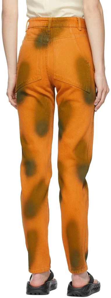 Eckhaus Latta Orange Echo Dot Tapered EL Jeans 3