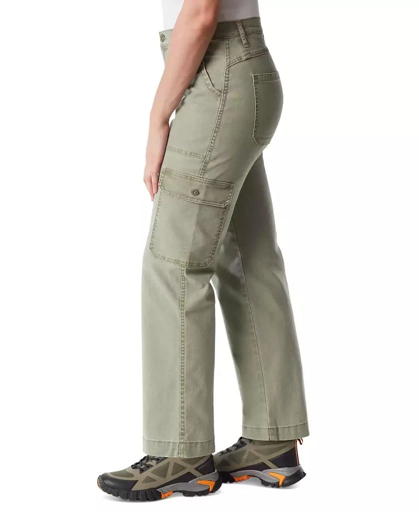 BASS OUTDOOR Women's High-Rise Canvas Cargo Pants 3