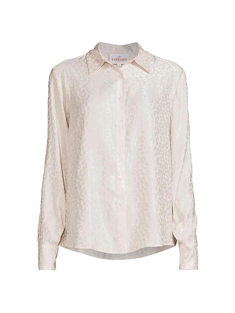 Karmamia Alma Jacquard Silk-Blend Shirt 1