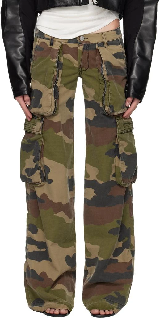 NVL-GARDE Khaki Low Rise Cargo Pants 1
