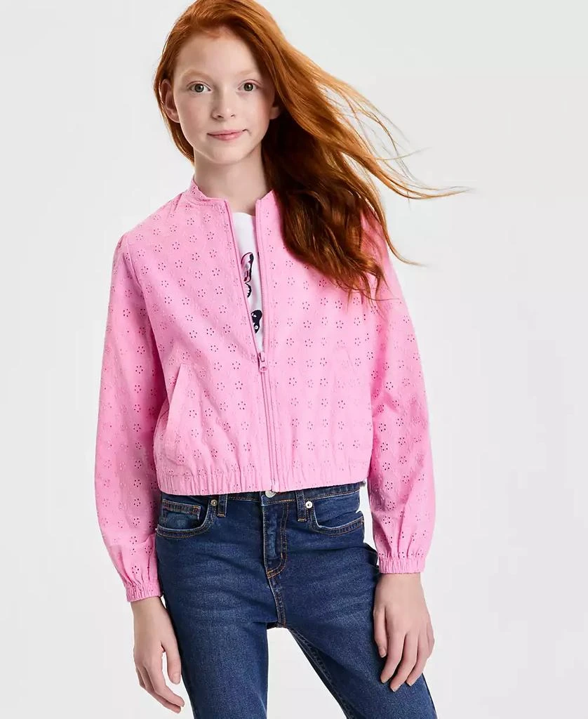 Epic Threads Girls
 5-20 Cotton Eyelet Bomber Jacket, Macy
s Exclusive 4