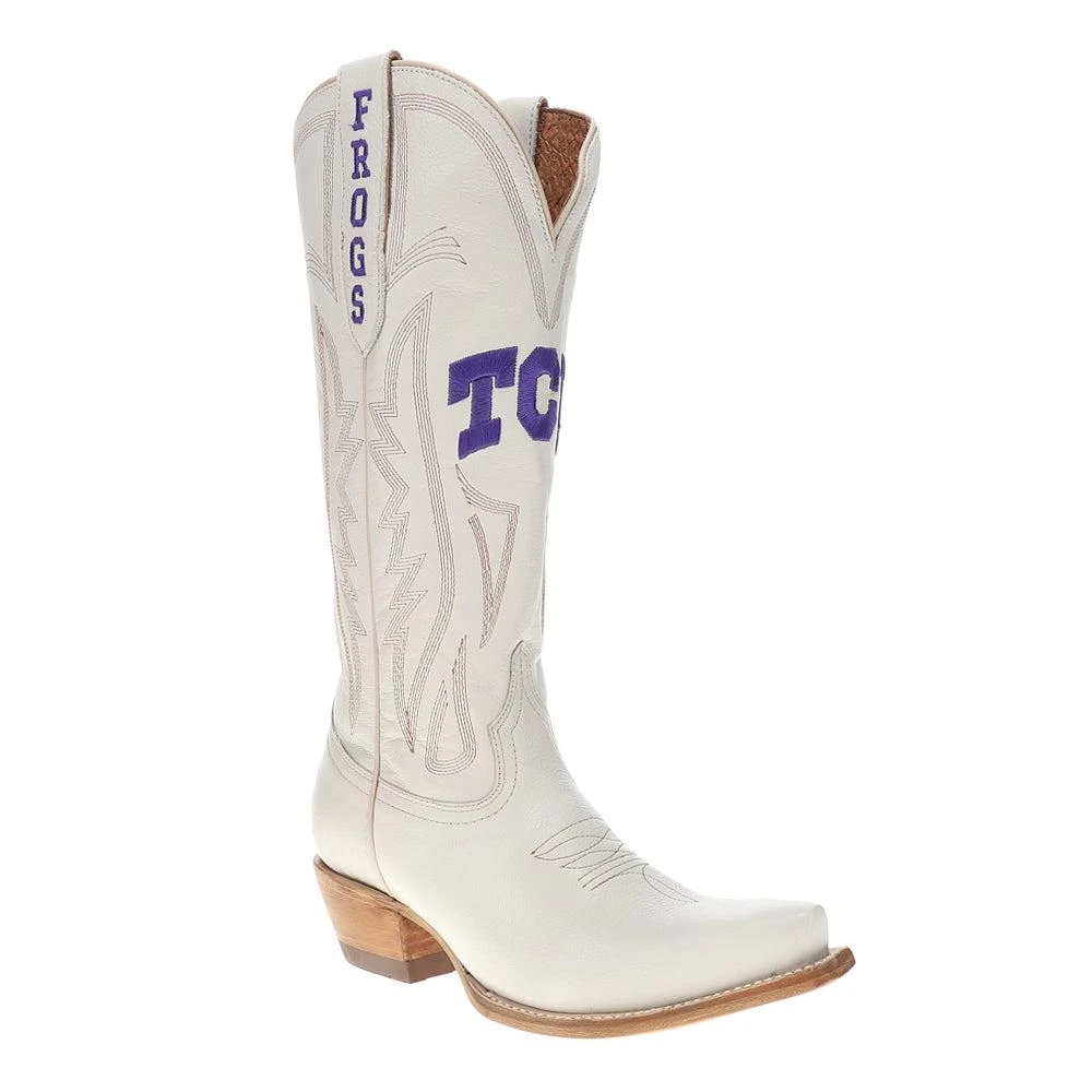 Gameday Boots Texas Christian University Gameday Embroidered Snip Toe Cowboy Boots 2