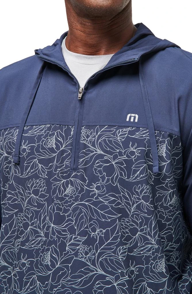 Travis Mathew Blooming Orchid Colorbock Quarter Zip Hoodie 4