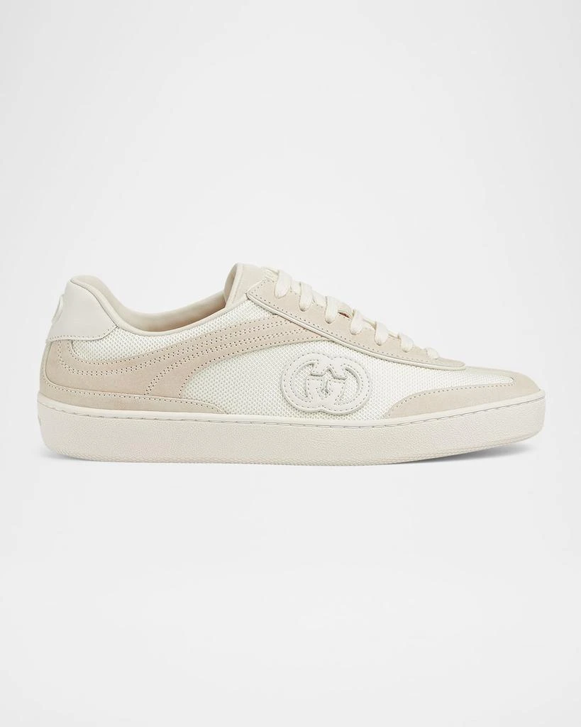 Gucci G75 Suede and Leather Sneakers 1