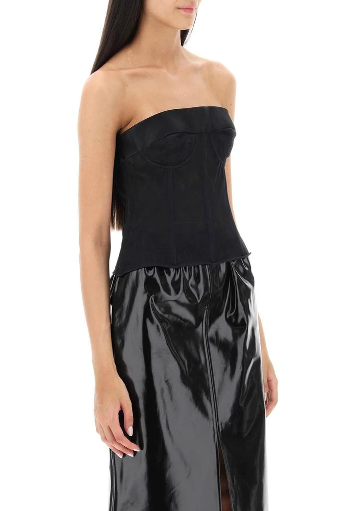 MAISON MARGIELA bustier top in mesh 2