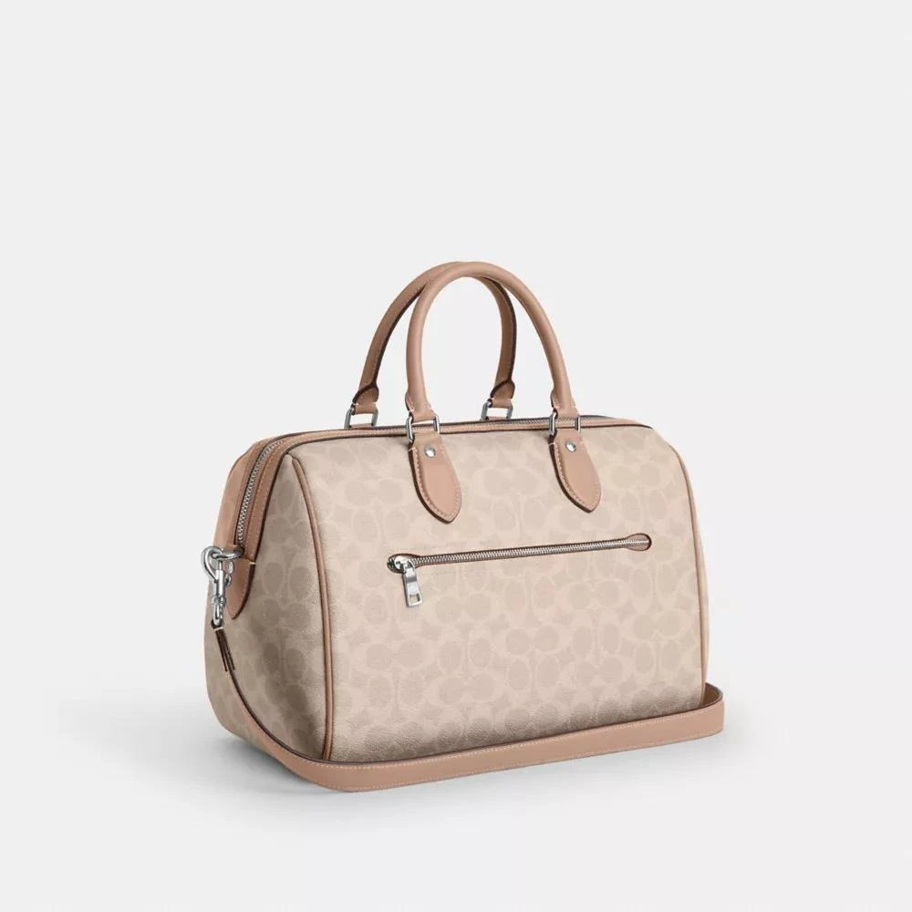 Coach Rowan Large Satchel Bag In Signature Canvas 4