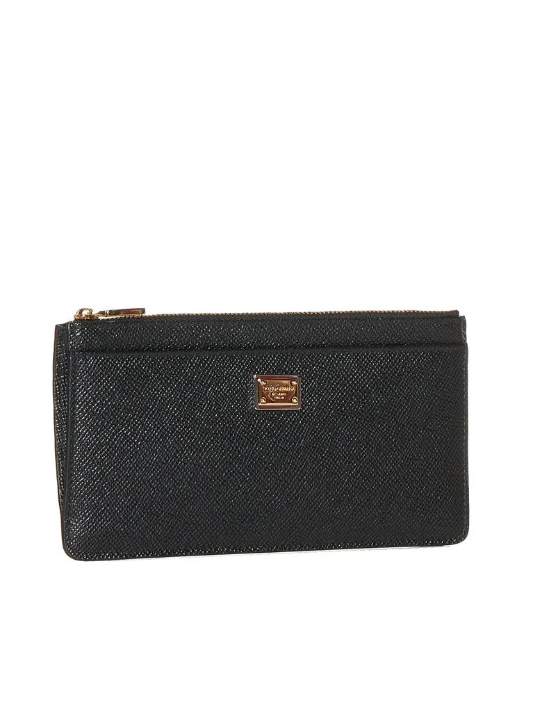 Dolce & Gabbana DOLCE & GABBANA | Large black Dauphine leather card case | Women | PZ 2