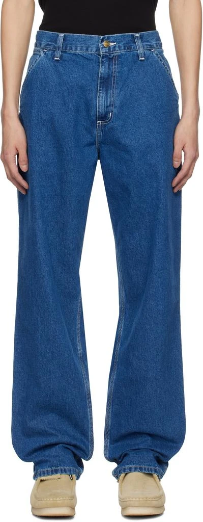 Carhartt WIP Blue Simple Jeans 1