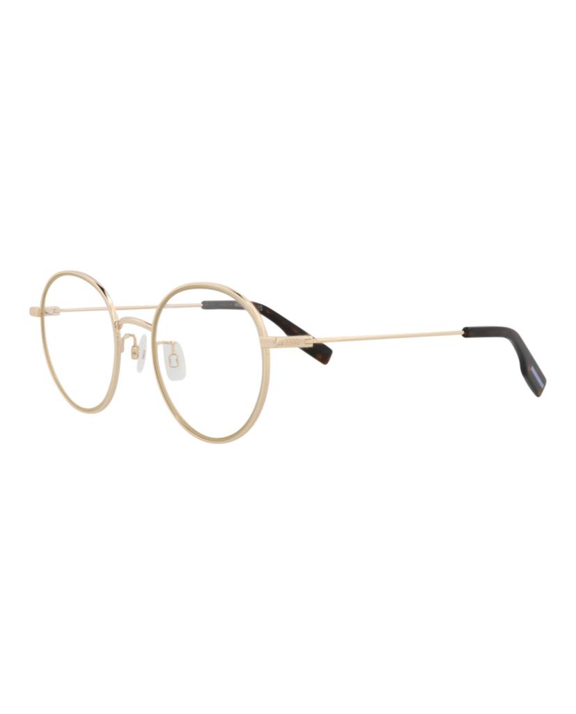Alexander McQueen Round-Frame Metal Optical Frames