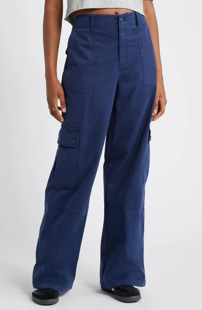 BP. Twill Wide Leg Cargo Pants 1