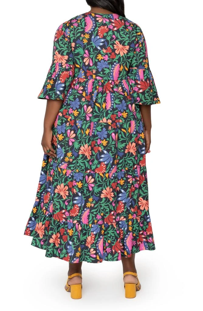 Leota Sariah Floral Print Ruffle Dress 2