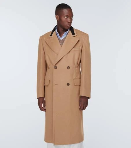 MAISON MARGIELA Wool and camel hair overcoat 3