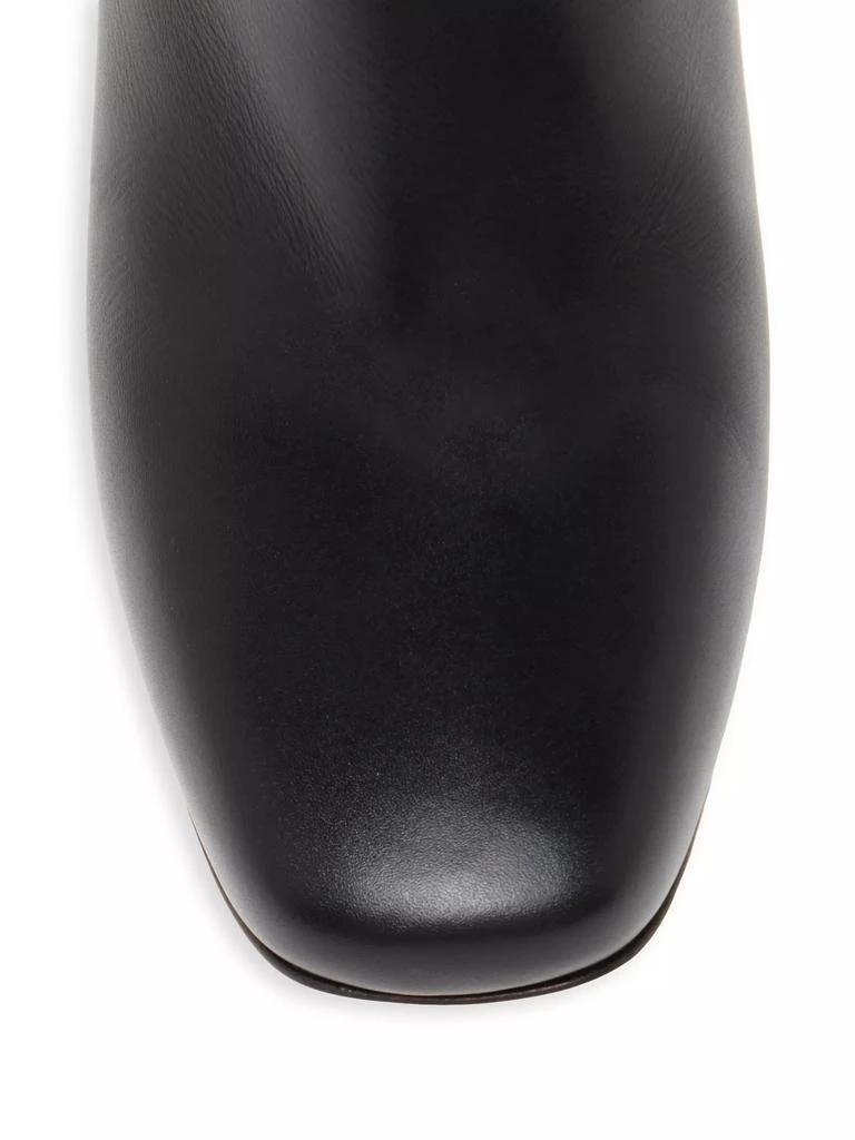Bottega Veneta 90MM Knot-Heel Leather Booties 4