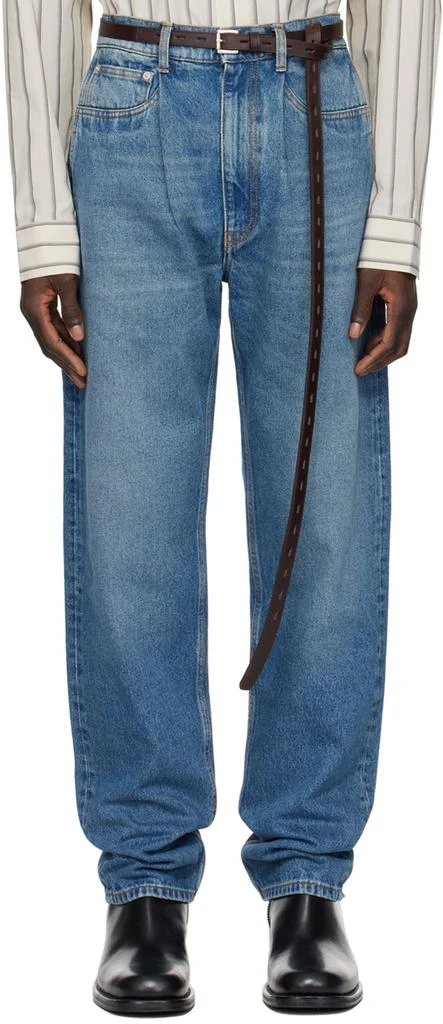 Hed Mayner Blue Faded Jeans 1