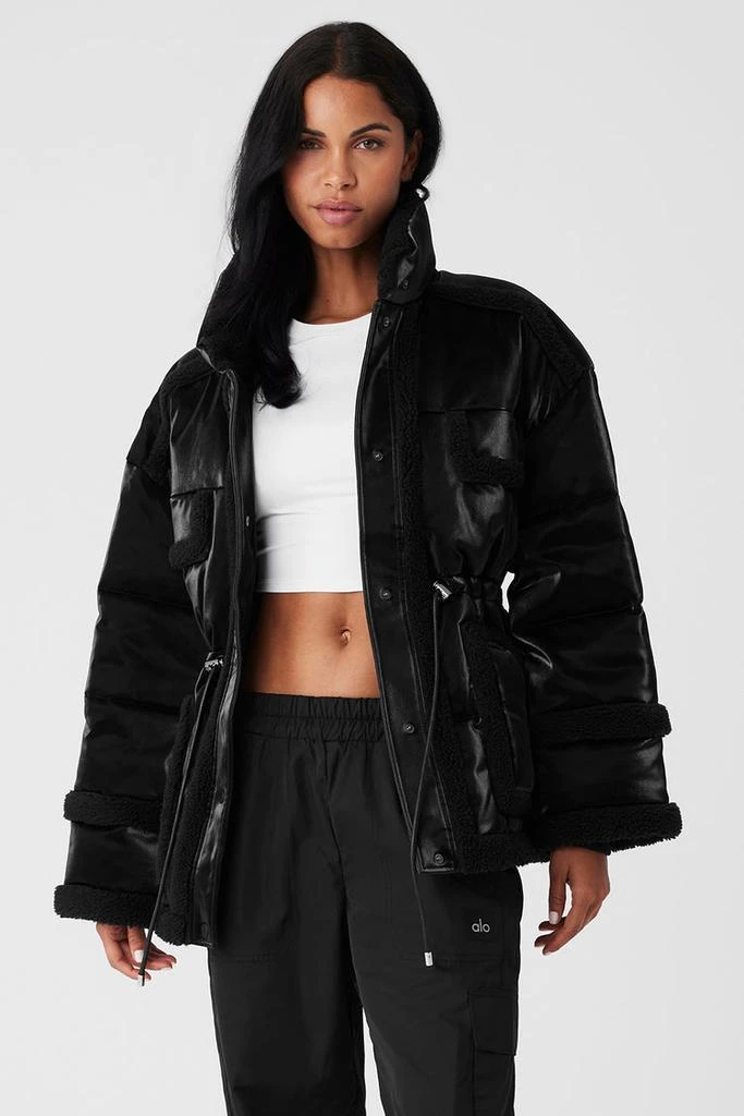Alo Ice Breaker Puffer Jacket - Black 1