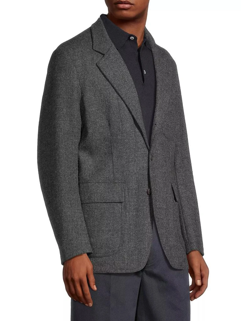 Drake's Tweed Fox Flannel Blazer 4