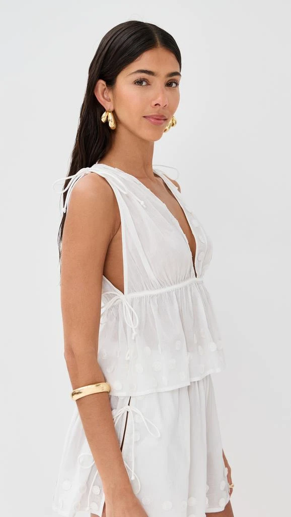 Ulla Johnson Anya Plunge V Neck Top Coverup 3