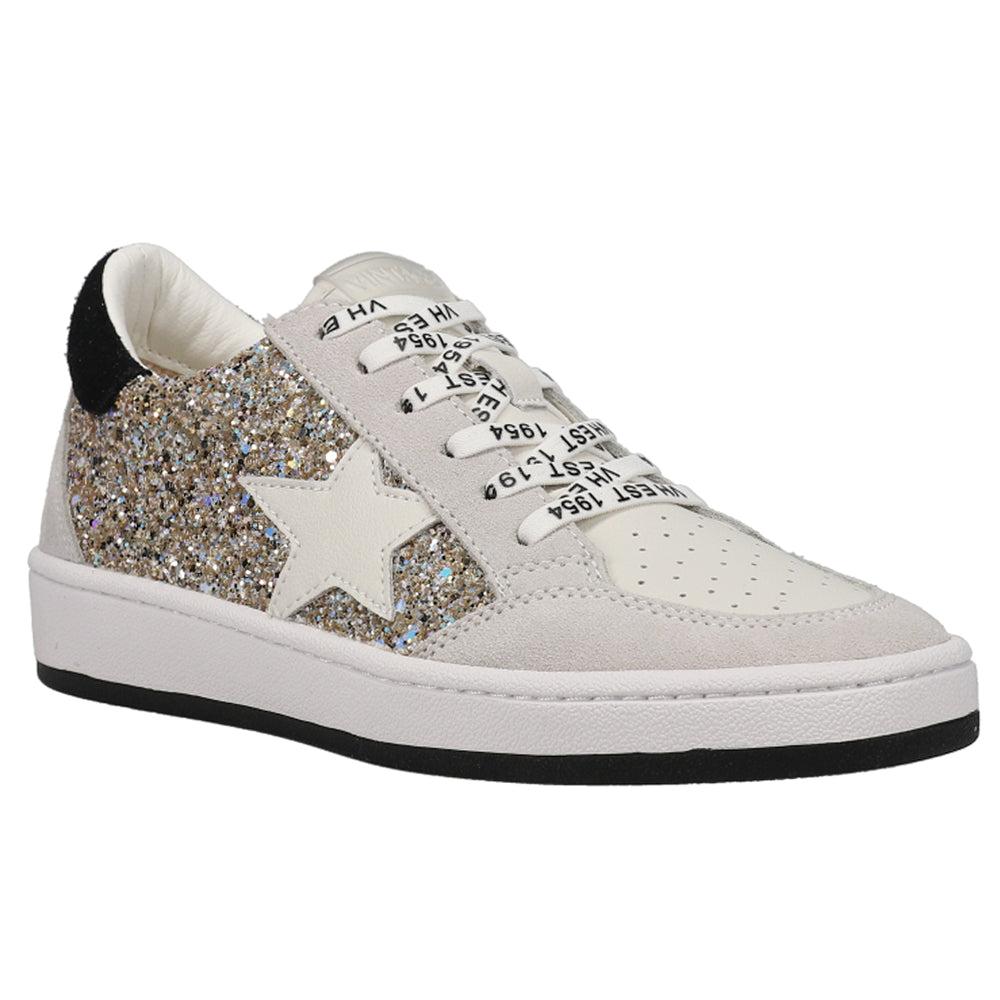 Vintage Havana Kristen Glitter Lace Up Sneakers