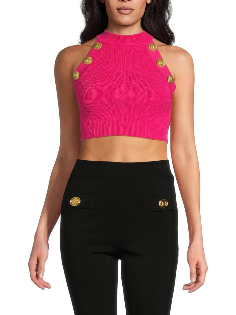 Balmain Sleeveless Crop Top