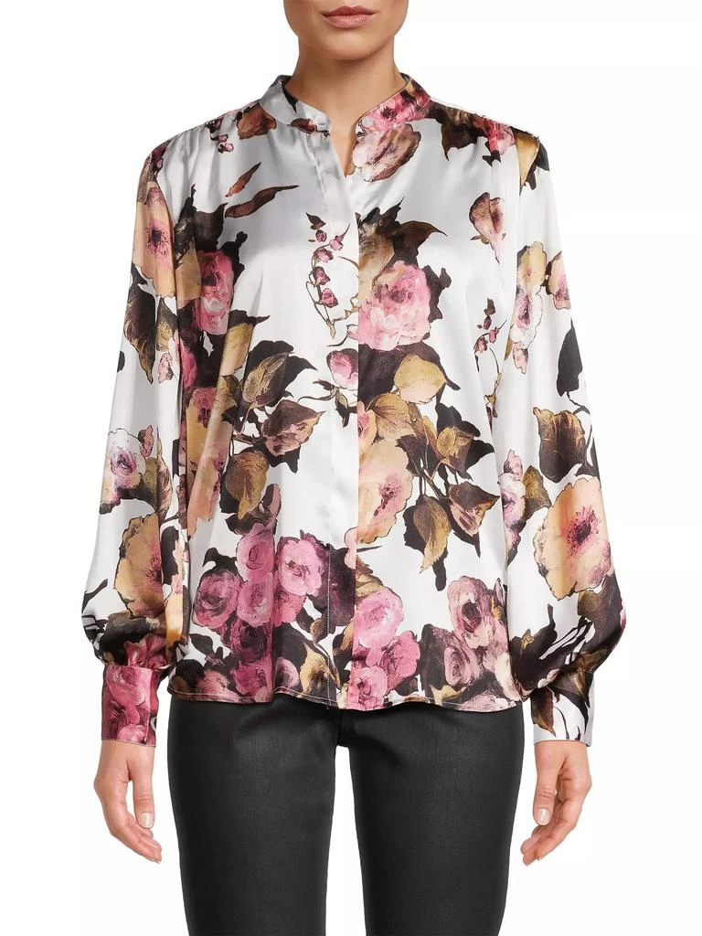 Karmamia Cornelia Balloon-Sleeve Satin Shirt 3