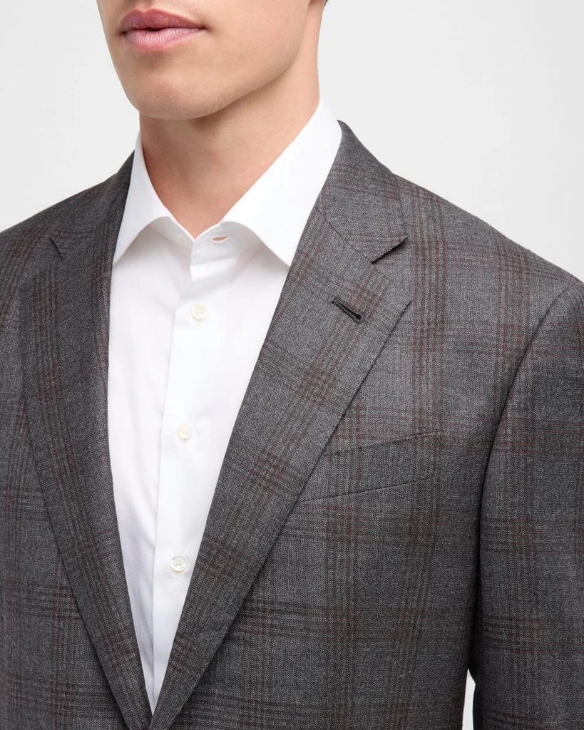 Giorgio Armani Men's Wool-Cashmere Plaid Sport Coat 7