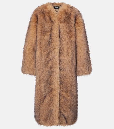 Shop Zebra-print faux fur coat on Sale at BeyondStyle – Get