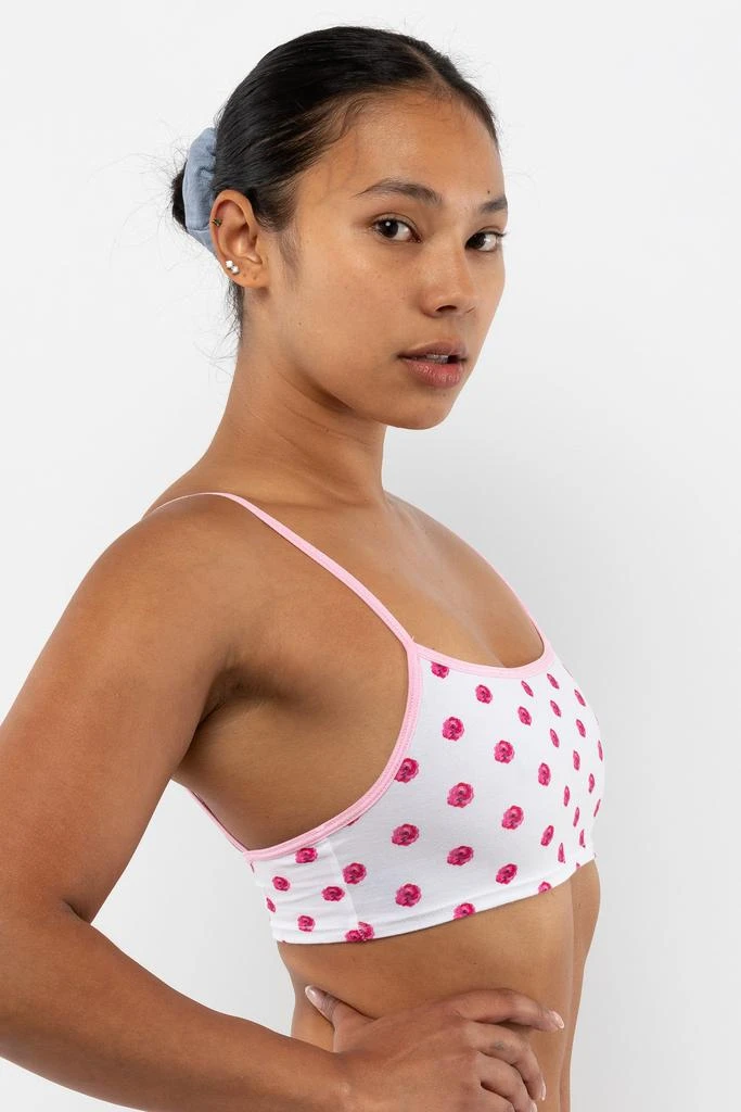 Los Angeles Apparel 8370P - Printed Spaghetti Crop Top 15