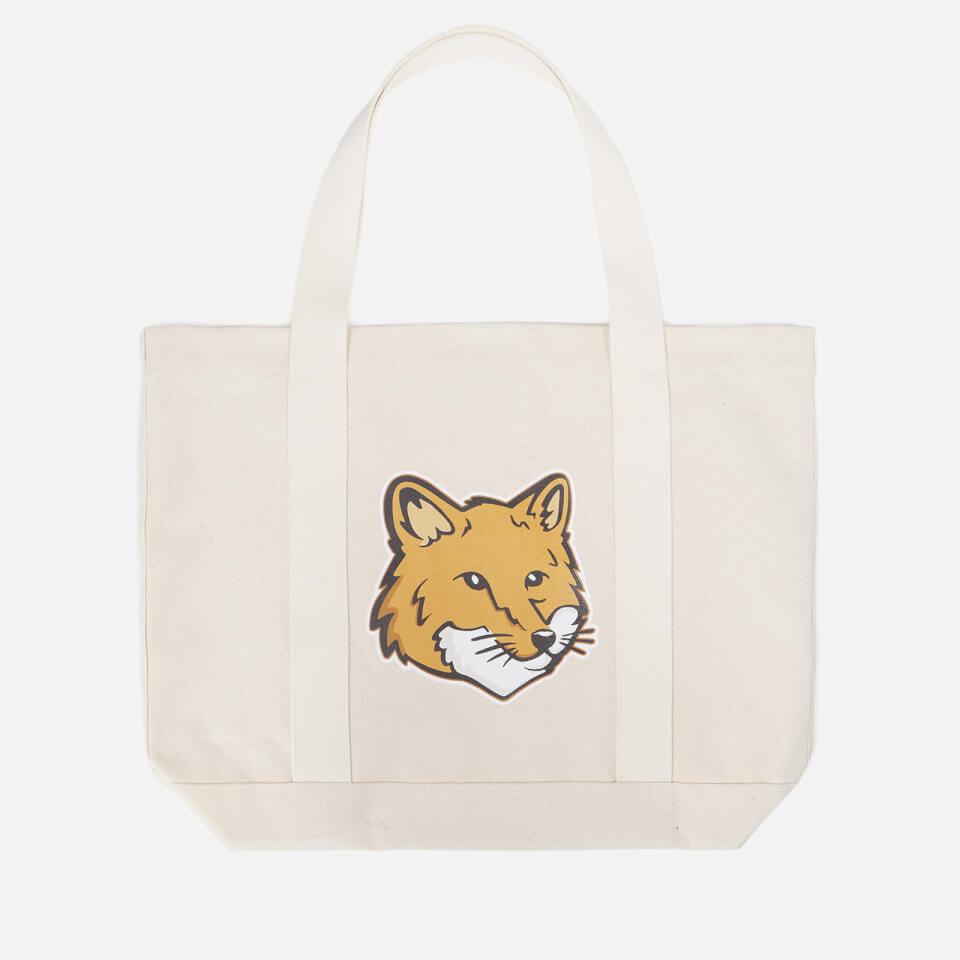 Maison Kitsune Maison Kitsuné Fox Head Canvas Tote Bag