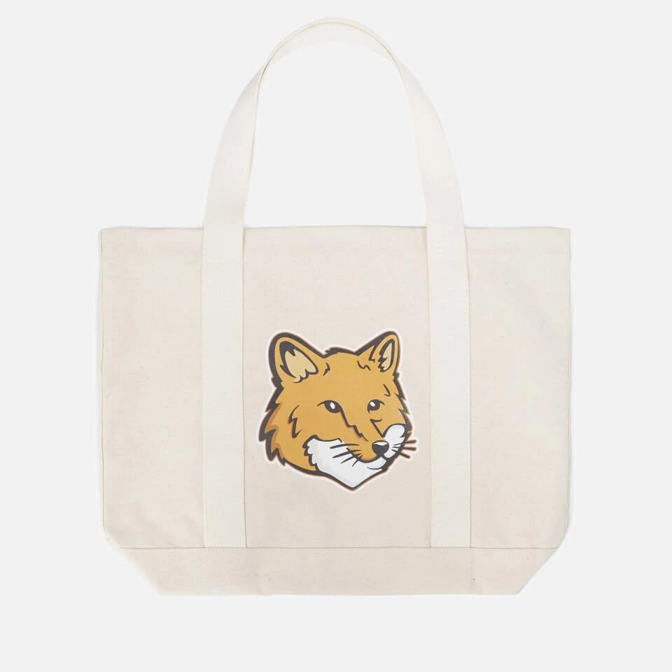Maison Kitsune Maison Kitsuné Fox Head Canvas Tote Bag 1