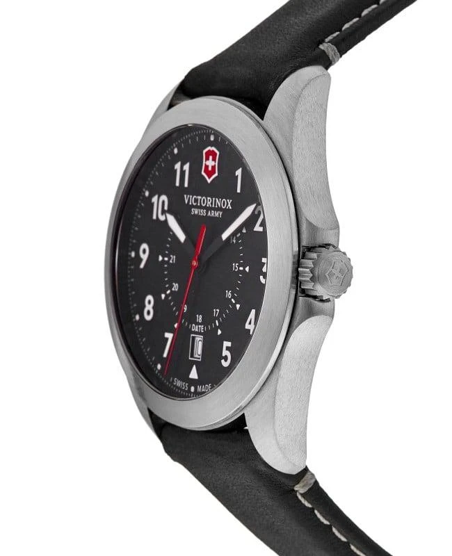 Swiss Army Victorinox Swiss Army Heritage Quartz Black Dial Leather Strap Men's Watch 241963 3