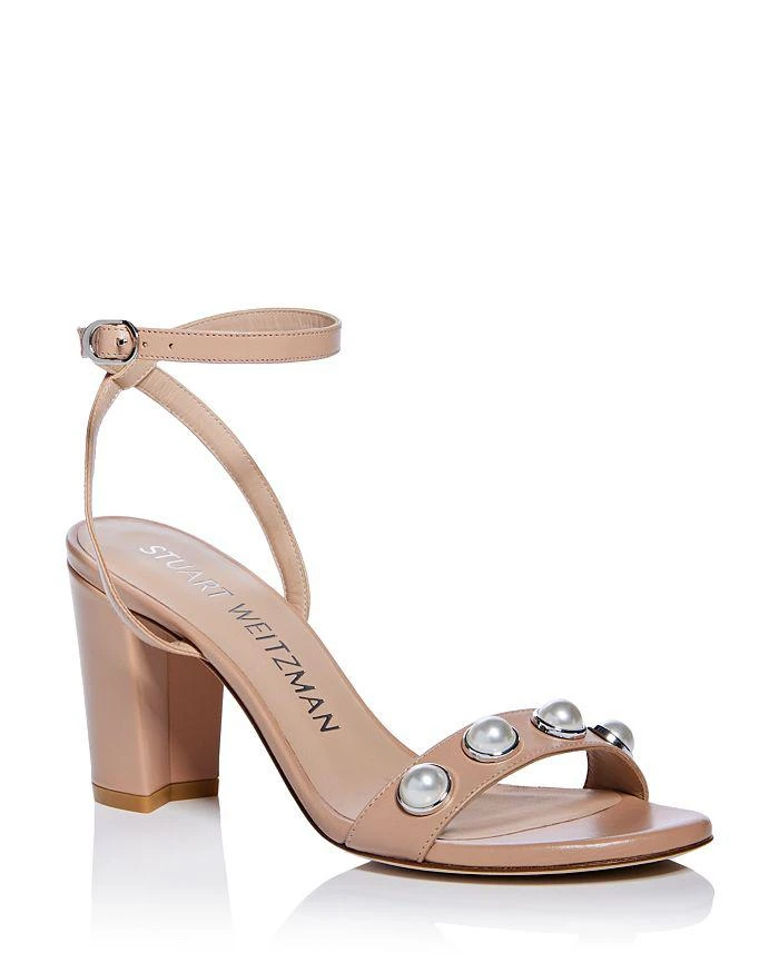 Stuart Weitzman Women's Nearlybare Portia Ankle Strap Sandals 1