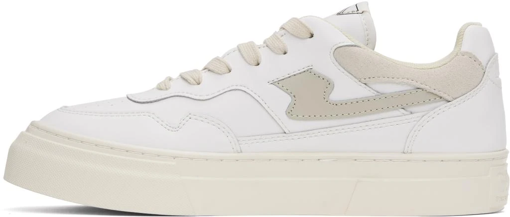 Stepney Workers Club White & Beige Pearl S-Strike Sneakers 3