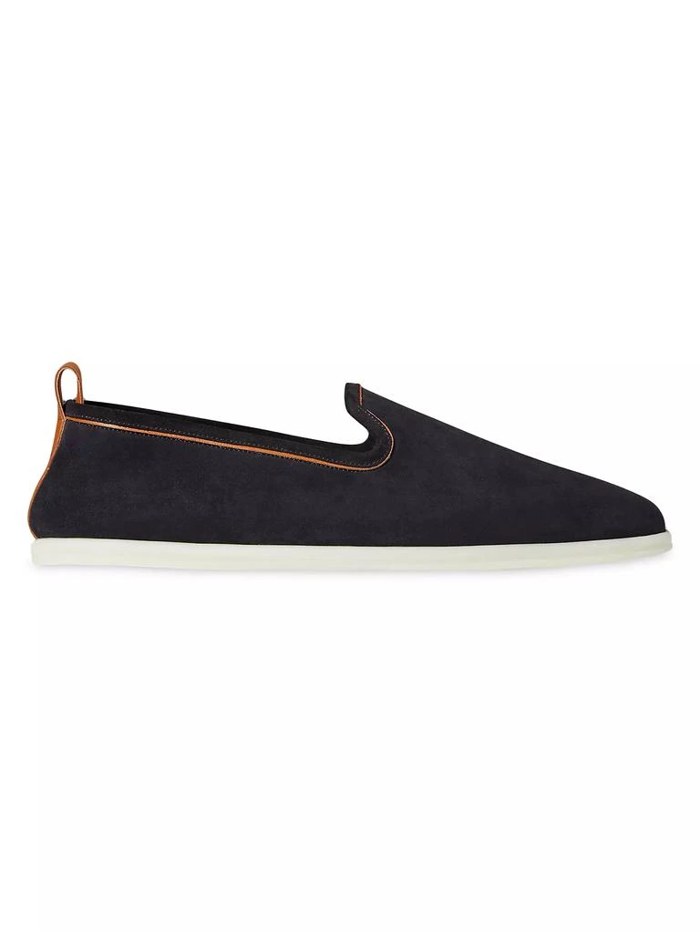 Loro Piana Venice Walk Suede Loafers 1