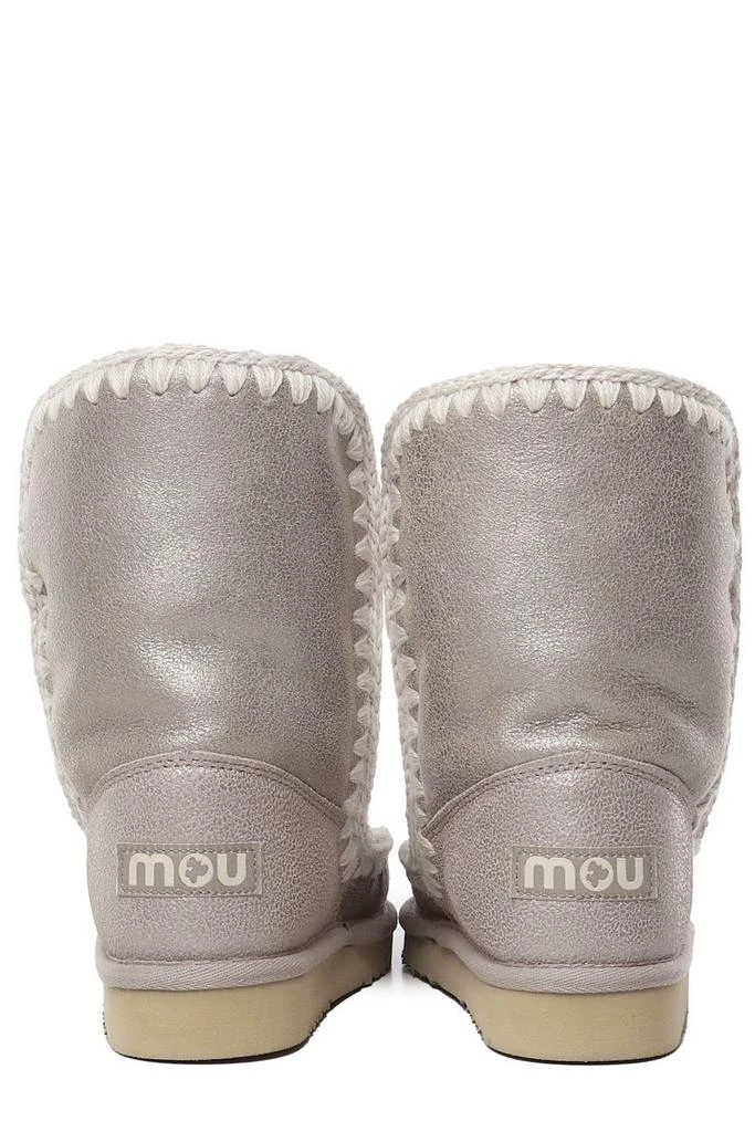 Mou Mou Stitch Detailed Logo Patch Snow Boots 4
