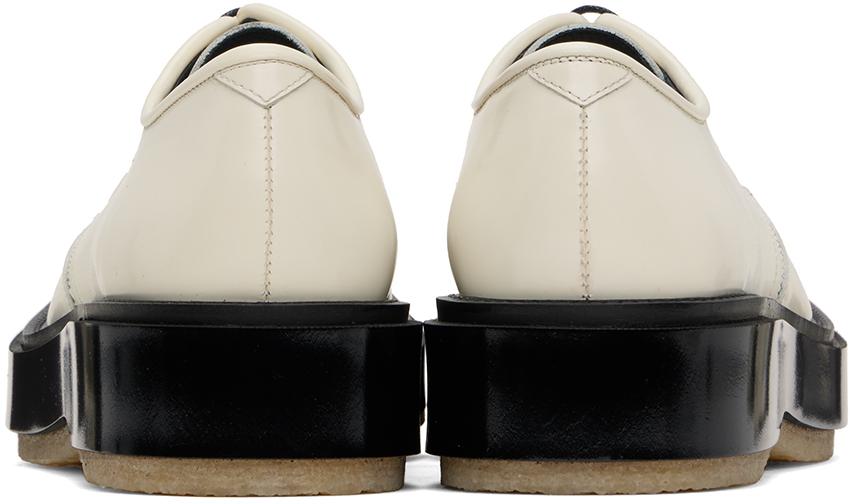 Adieu Paris White Type 54C Derbys