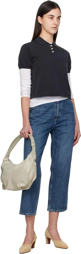 Nothing Written Blue Labo Straight Jeans 4