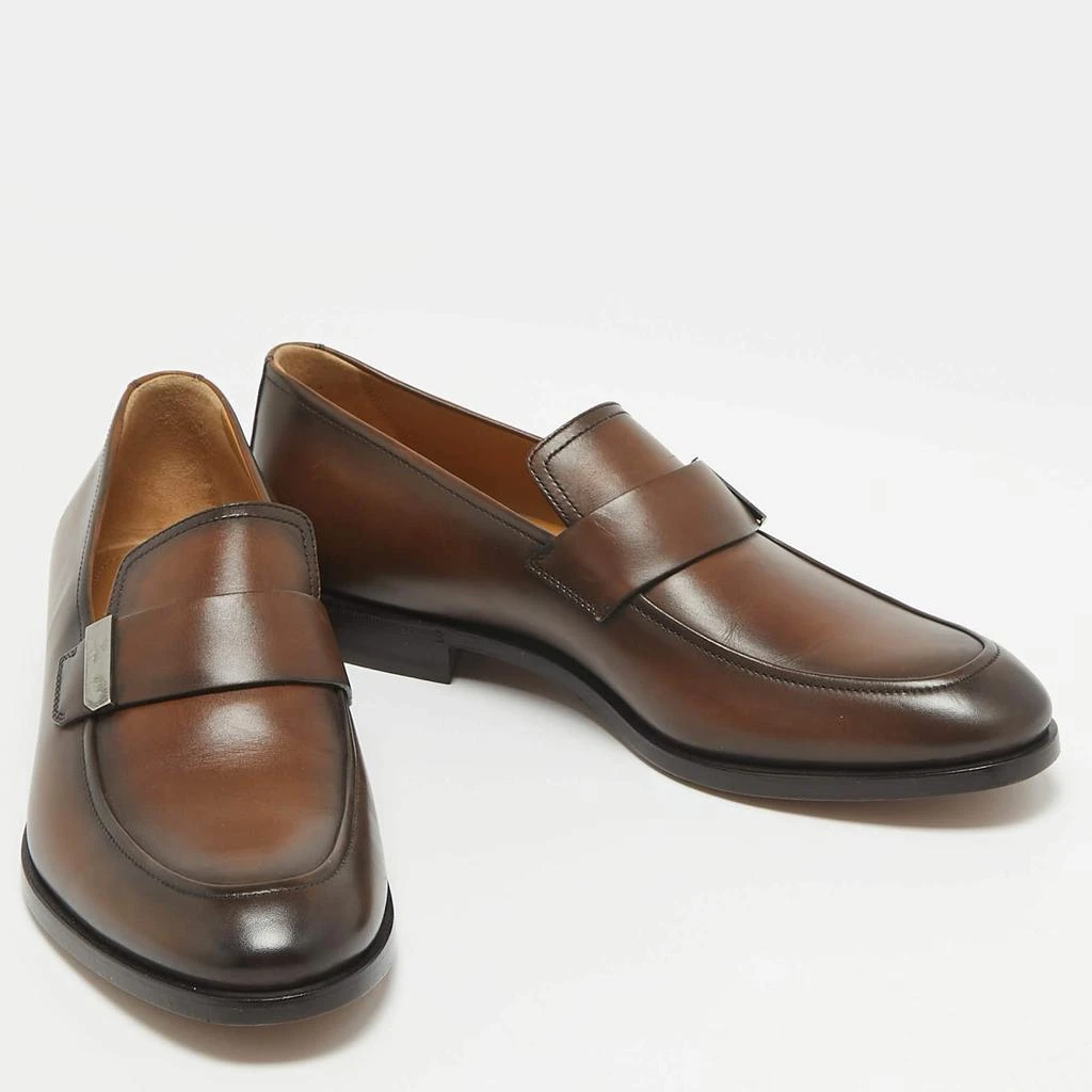 Berluti Berluti Brown Leather Penny Loafers Size 40.5 4
