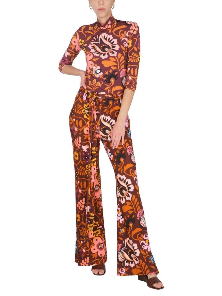 LA DOUBLE J La Doublej All-Over Prined Tie-Waist Pants 4