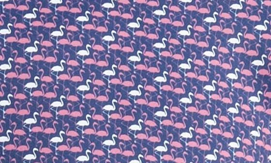 TOM BAINE Flamingo Print Long Sleeve Slim Fit 4-Way Stretch Shirt 4