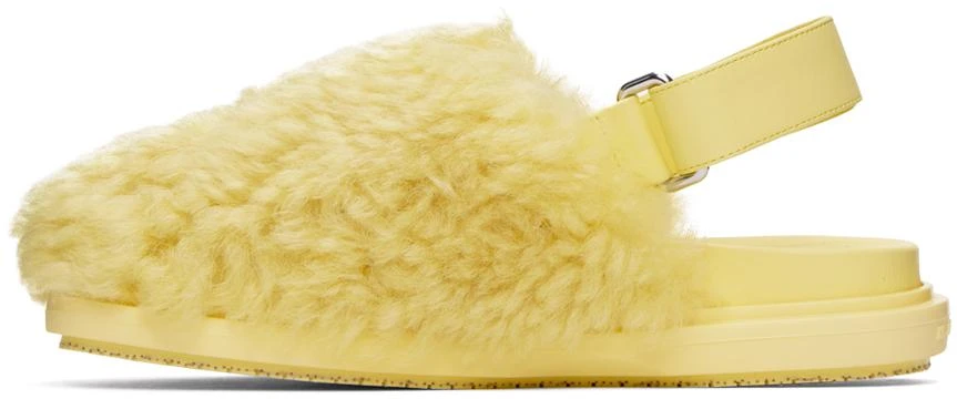 Marni Yellow Sabot Strap Loafers 3