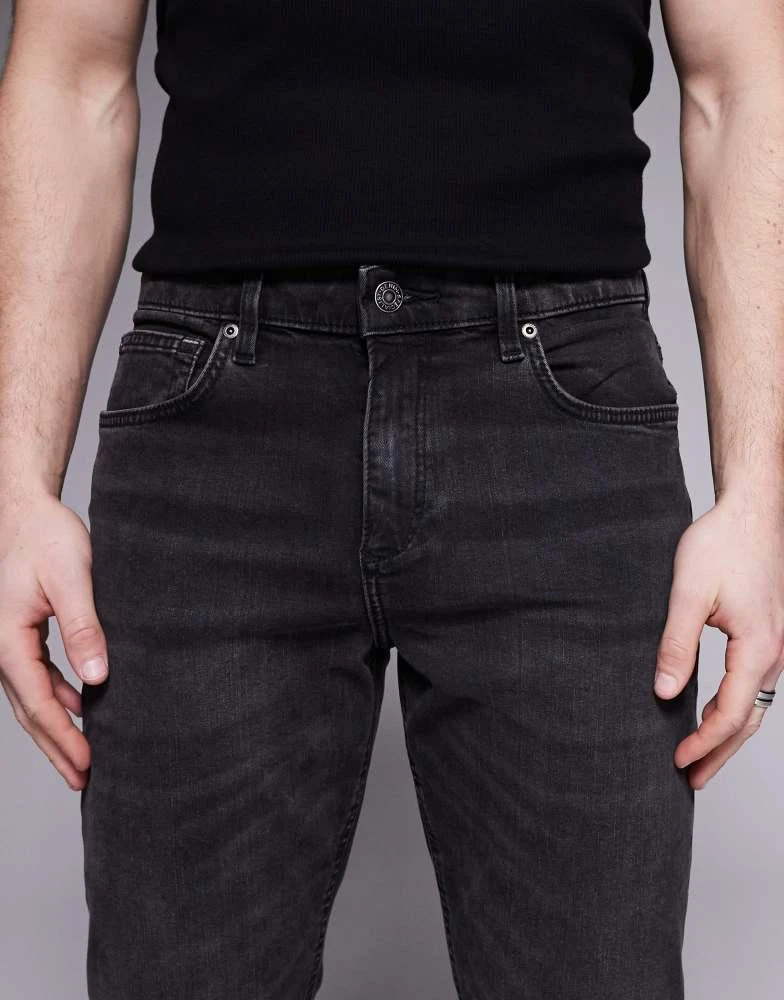 River Island River Island slim fit jeans in washed black 5