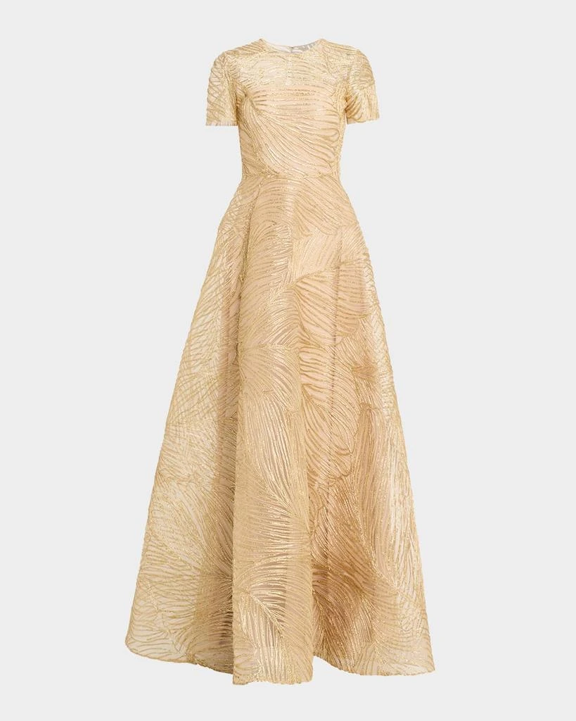 Naeem Khan Metallic Raffia Embroidered Short-Sleeve Gown - Dresses & Skirts - Compare Prices from 7+ Stores - Free Shipping - BeyondStyle Naeem Khan Metallic Raffia Embroidered Short-Sleeve Gown - Dresses & Skirts - Compare Prices from 7+ Stores - Free Shipping - BeyondStyle