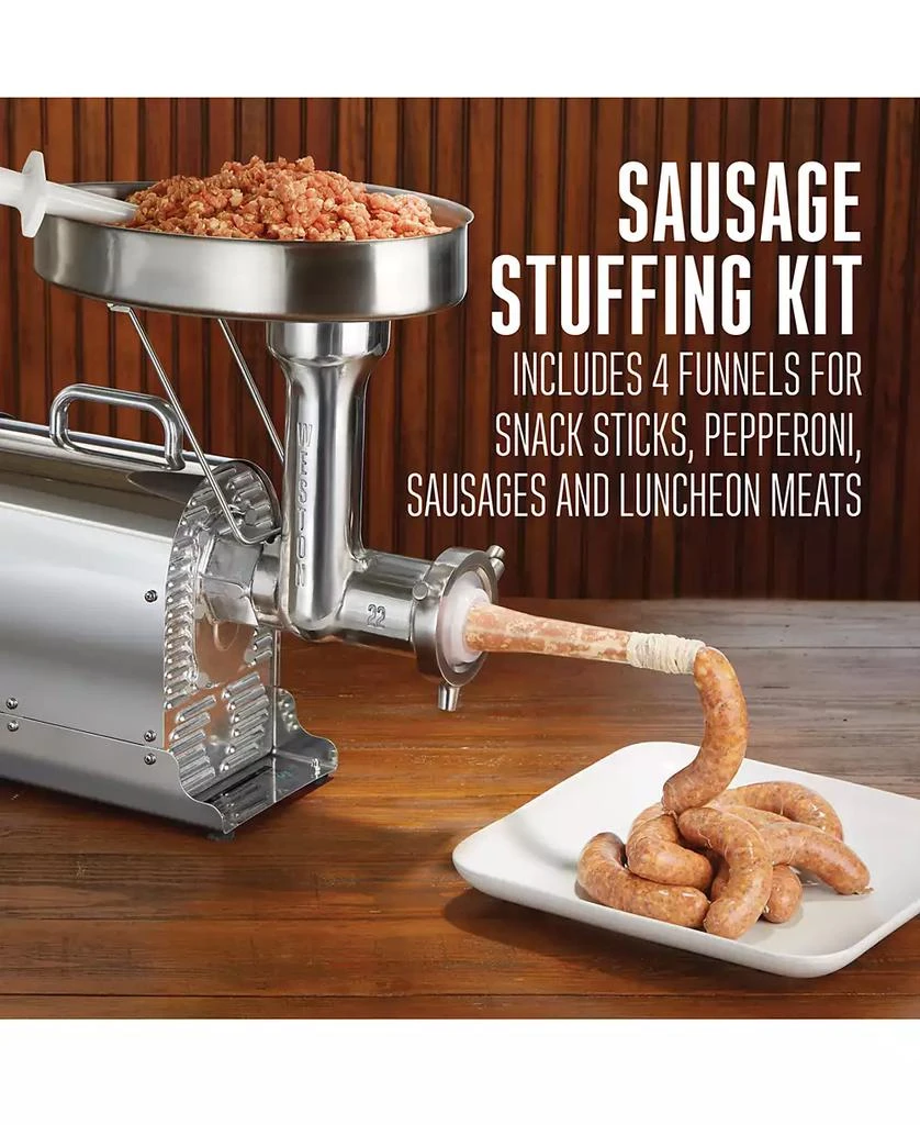 Hamilton Beach Pro Series 22 Meat Grinder with Sausage Stuffer Kit 6