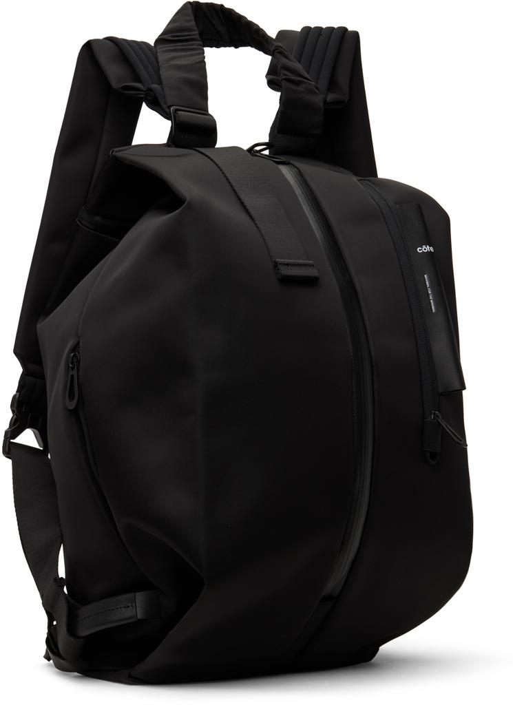 Côte & Ciel Black Dala Sleek Nylon Backpack - Backpacks - BeyondStyle