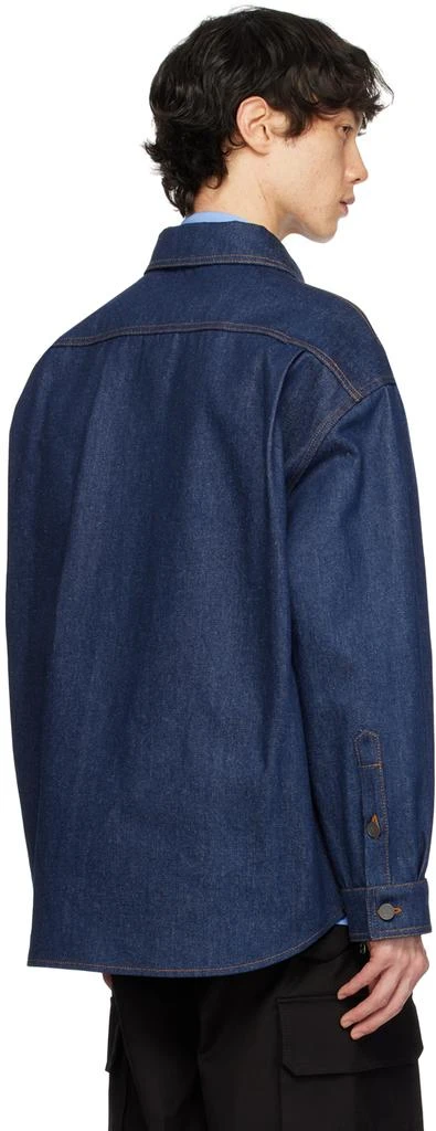 Valentino Indigo Patch Denim Shirt 3