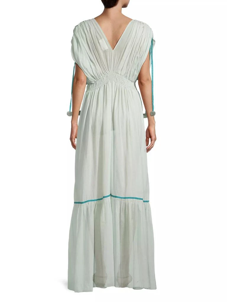 Pitusa Clara Pom-Pom Maxi Dress 5