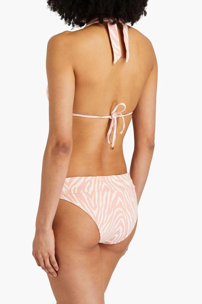 Heidi Klein Palermo zebra-print stretch-jacquard low-rise bikini briefs 3