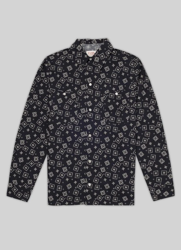 预计3周后发货 Fursac Fursac - Chemise À Imprimé Bandana En Popeline De Coton - Carbone 5