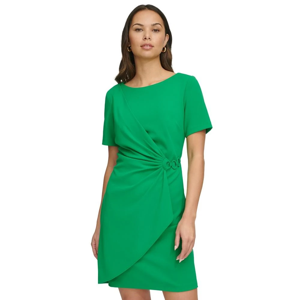 DKNY Petite Gathered-Sleeve Sheath Dress 4