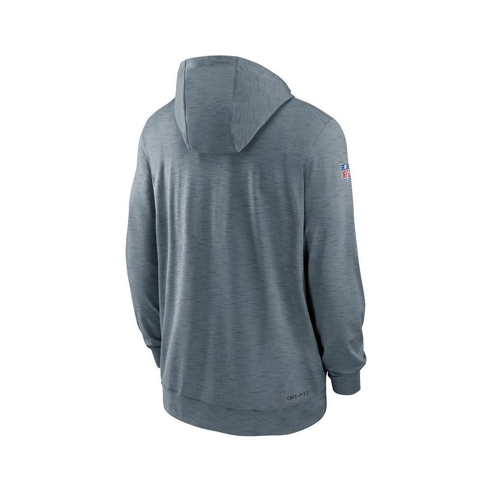 Nike Men's Heather Gray San Francisco 49ers Sideline Team Pop Full-Zip Hoodie Jacket